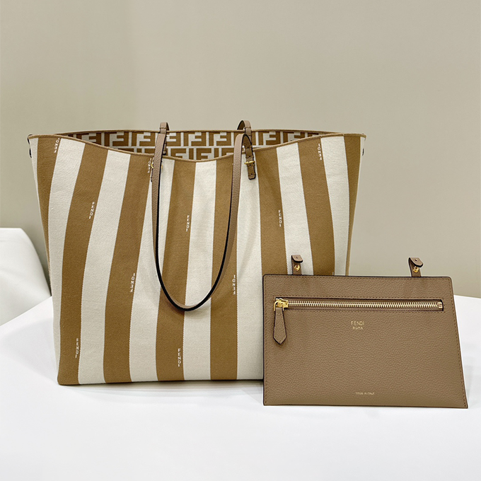 fendi roll reversible large tote handbag